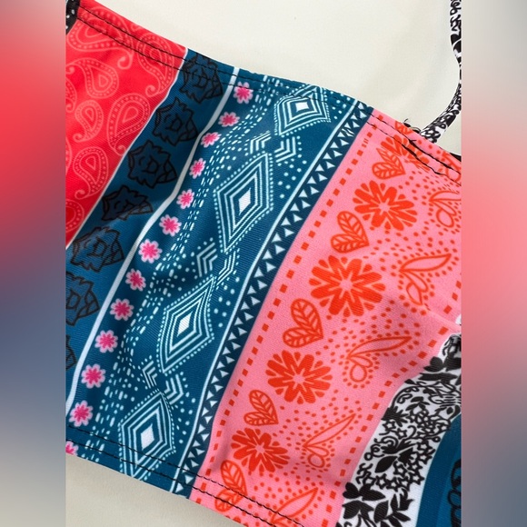 Striped Multicolor Bikini Set - Picture 4 of 10